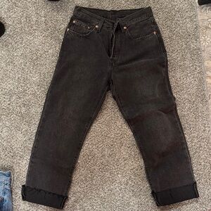 501 Levi’s dark wash black 26/26